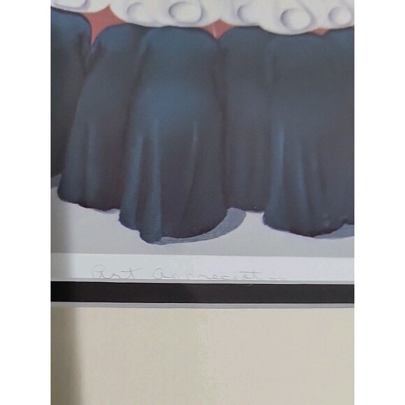 Frank Whipple "Art Appreciation " Signed Print A/P VTG Matted And Gold Frame - Picture 5 of 15